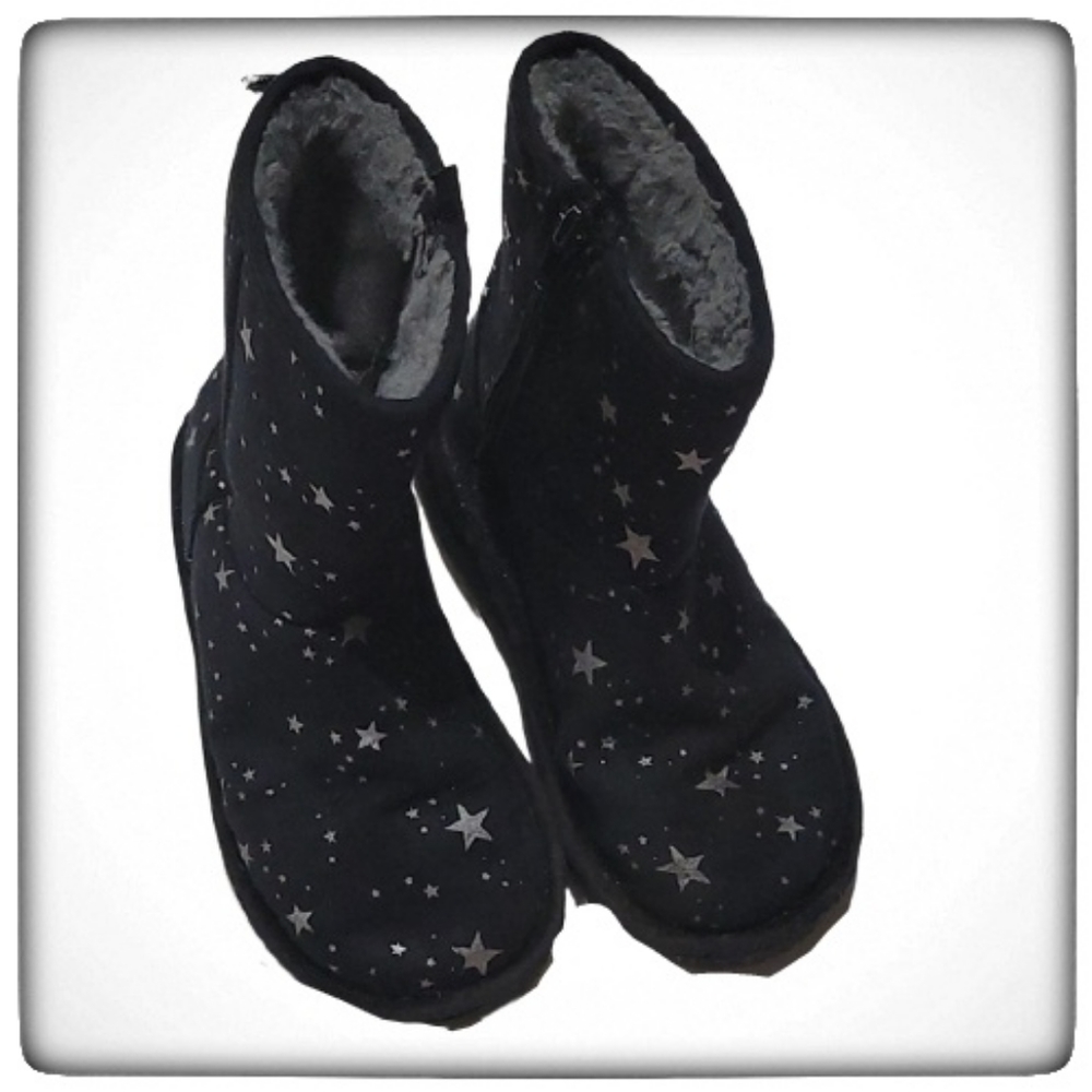 Oshkosh B'gosh Faux Fur Limed Gorls Star Boots-12